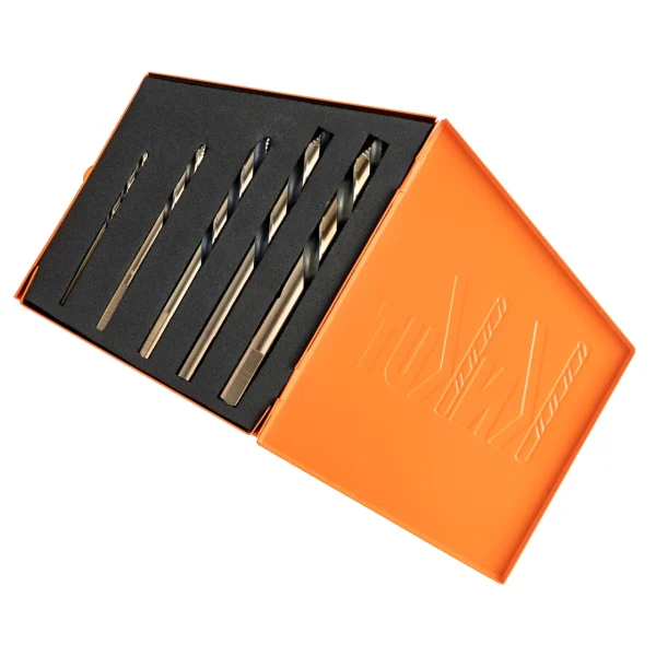 KnKut 5pc Left Hand Step Point Mechanics Drill Bit Set (5KK10-LH)