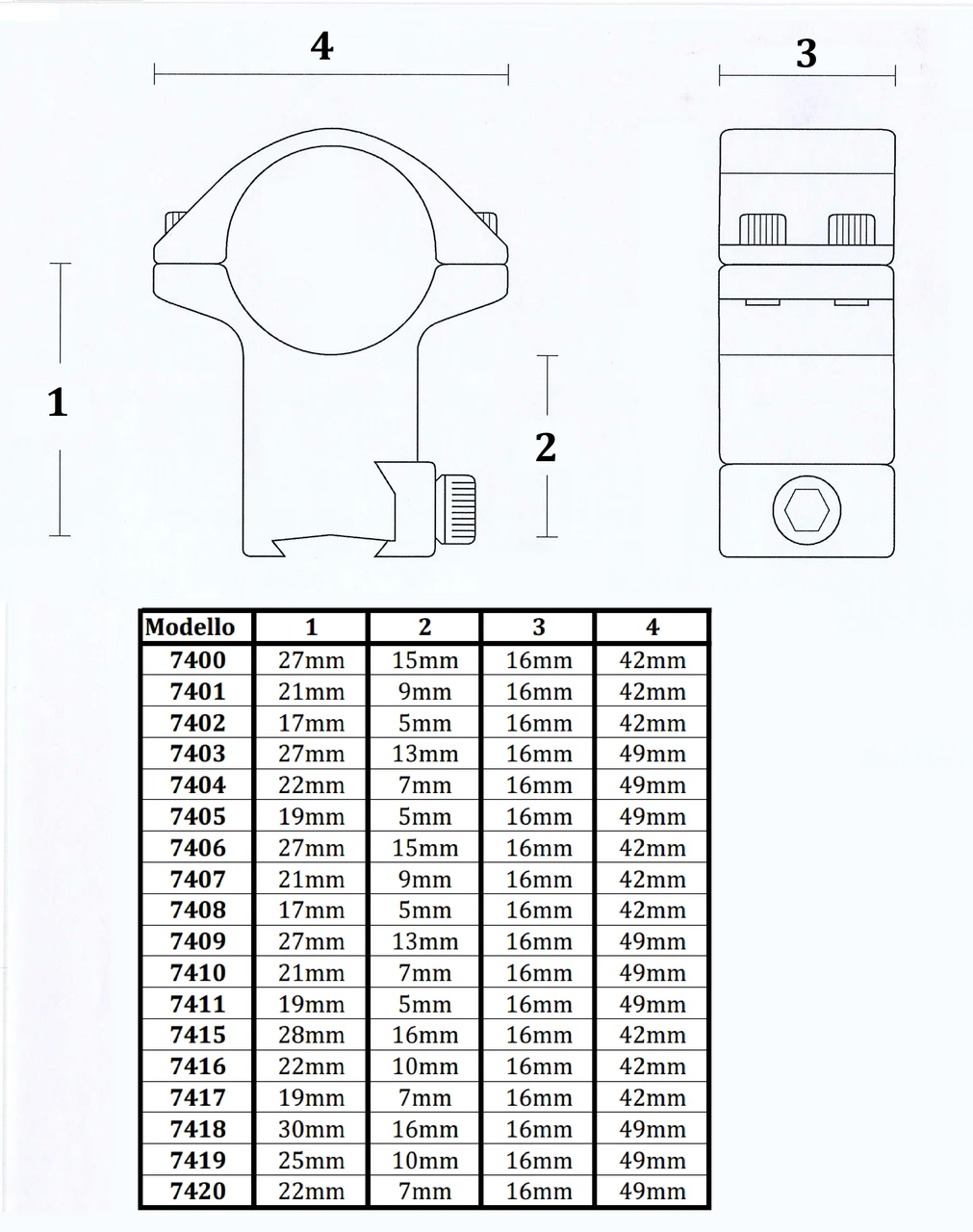 Konus Optics 7410 steel rings quick release 30mm Medium — product image 2