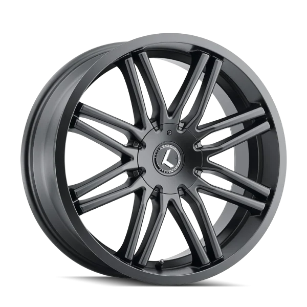 Kraze Cray KR141 Satin Black Wheels (KR141-8811B40, KR141-2814B35)