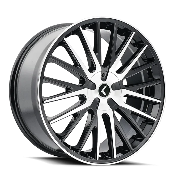 Kraze Double Down KR185 Black Machined Wheels