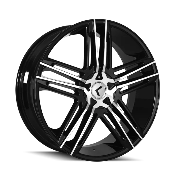 Kraze Hella KR157 Gloss Black Machined Wheels