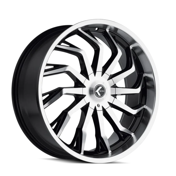 Kraze Scrilla KR142 Gloss Black Machined Wheels
