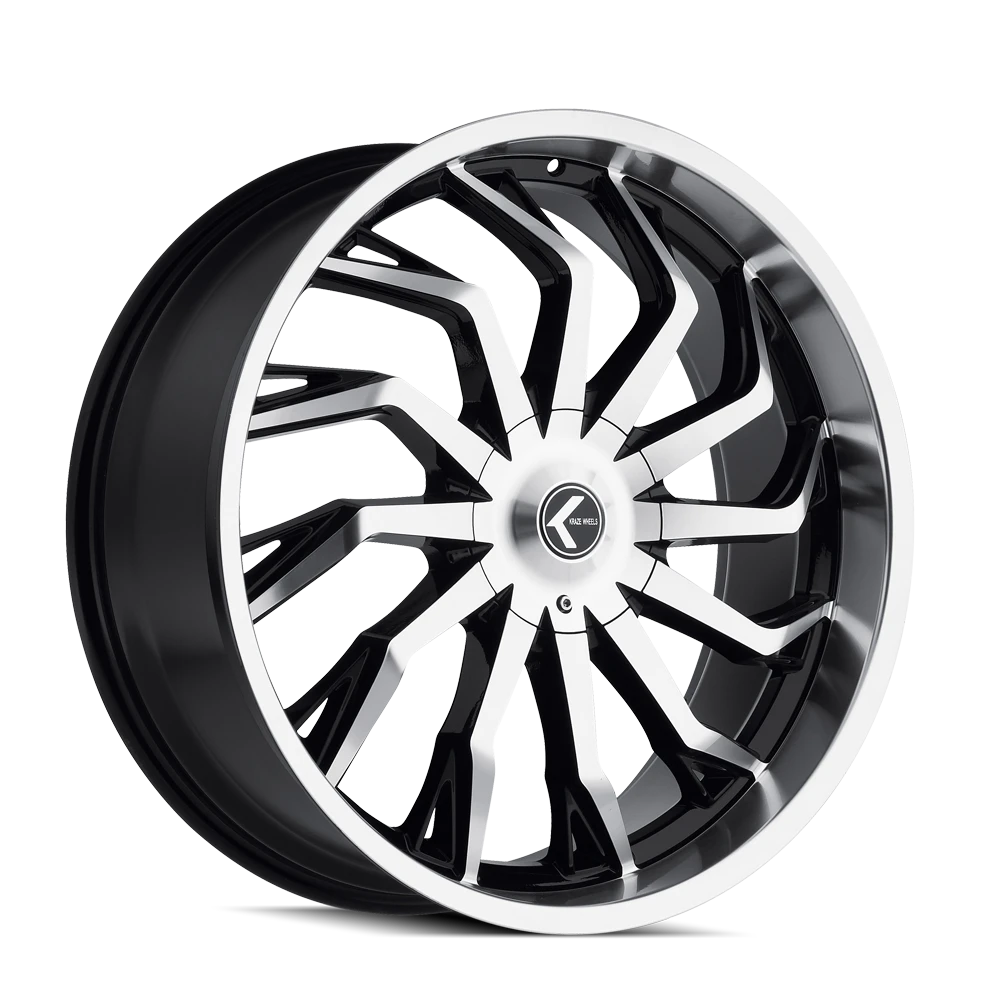 Kraze Scrilla KR142 Gloss Black Machined Wheels