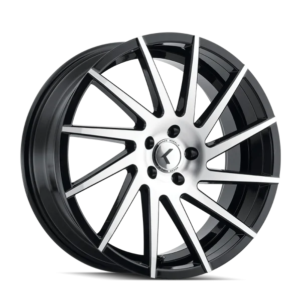 Kraze Spinner KR181 Gloss Black Machined Wheels