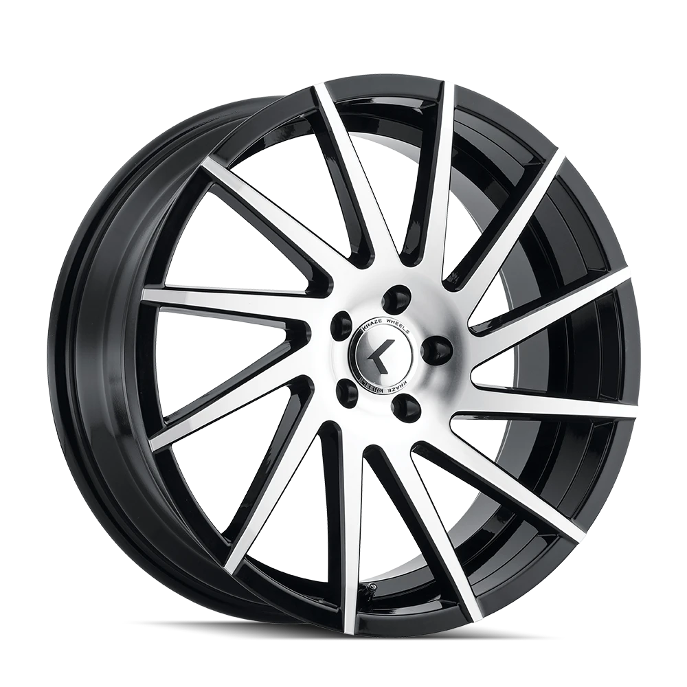 Kraze Spinner KR181 Gloss Black Machined Wheels