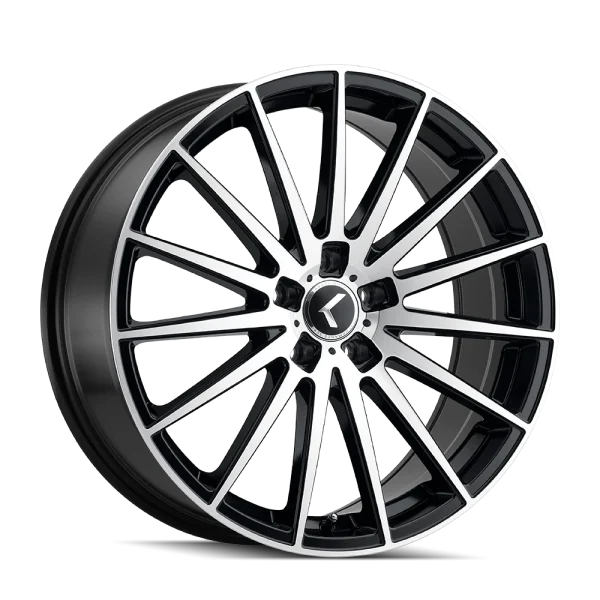 Kraze Stunna KR191 Black/Machined Face Wheels