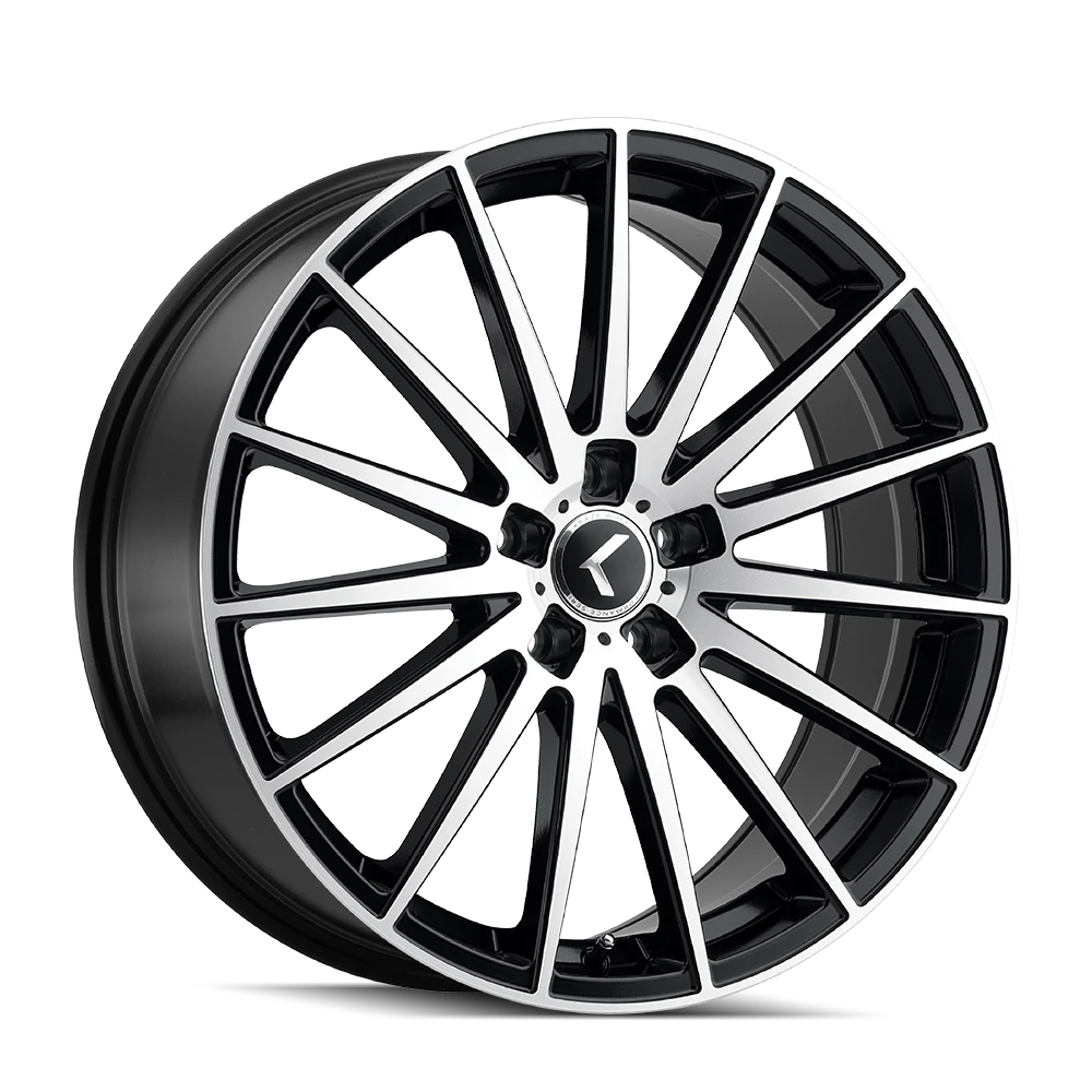 Kraze Stunna KR191 Black/Machined Face Wheels