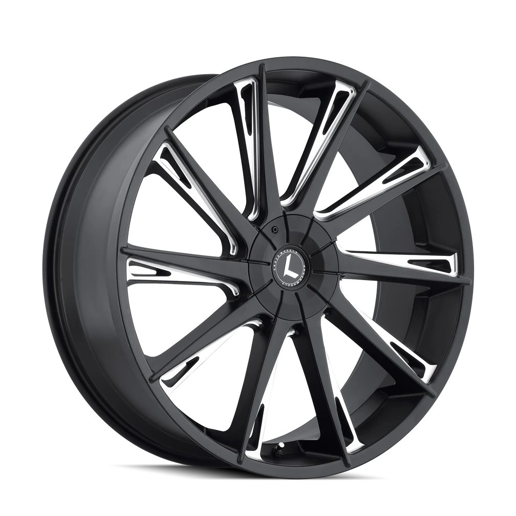 Kraze Swagg KR144 Gloss Black Milled Wheels