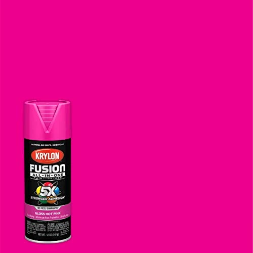Krylon Fusion K02708007 All-In-1 Spray Paint for In/Outdoor Gloss Hot Pink 12 Oz — product image 2