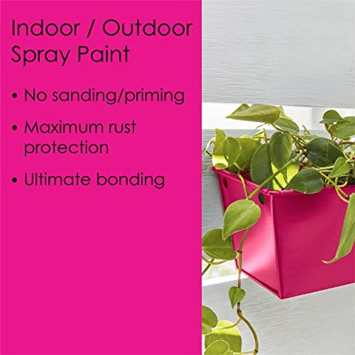 Krylon Fusion K02708007 All-In-1 Spray Paint for In/Outdoor Gloss Hot Pink 12 Oz — product image 3