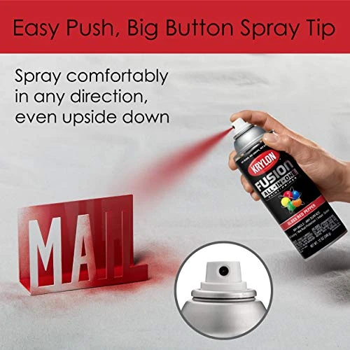 Krylon Fusion K02720007 All-In-1 Spray Paint for In/Outdoor, Gloss Red Pepper — product image 5