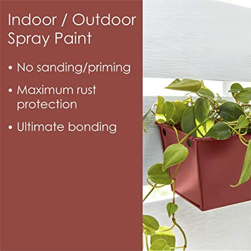 Krylon Fusion K02733007 All-In-1 Spray Paint for Indoor/Outdoor Use, Satin Brick — product image 3