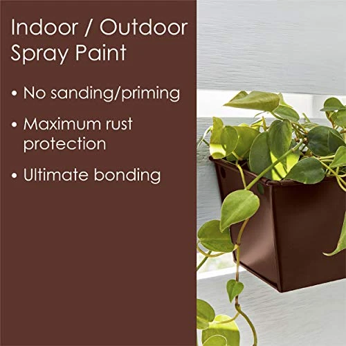 Krylon Fusion K02738007 All-In-1 Spray Paint for In/Outdoor Satin Espresso Brown — product image 3