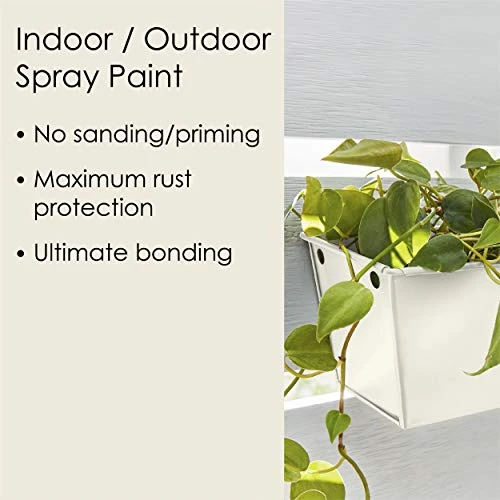 Krylon Fusion K02739007 All-In-1 Spray Paint for Indoor/Outdoor Use, Satin Ivory — product image 3