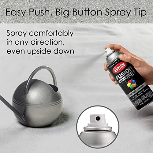 Krylon Fusion K02766007 All-In-1 Spray Paint for In/Outdoor Metallic Silver — product image 5