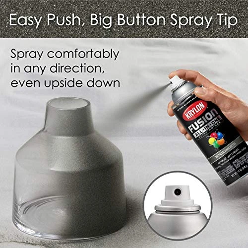Krylon Fusion K02769007 All-In-1 Spray Paint for In/Outdoor, Metallic Metal 12Oz — product image 4