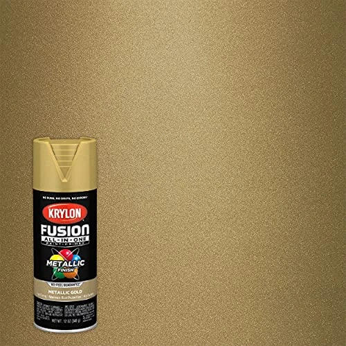 Krylon Fusion K02770007 All-In-1 Spray Paint for In/Outdoor Metallic Gold 12 Oz — product image 2