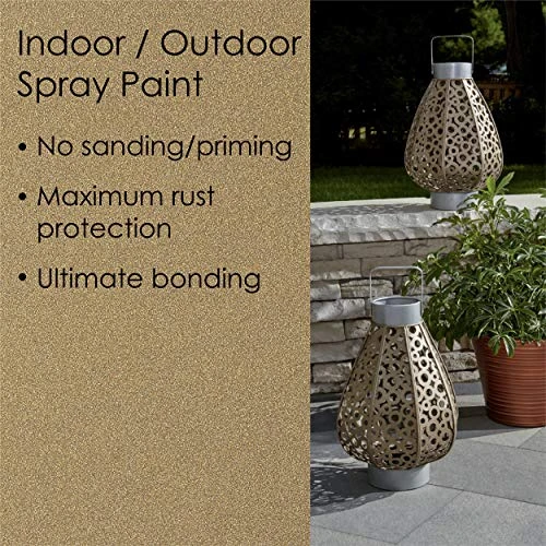 Krylon Fusion K02770007 All-In-1 Spray Paint for In/Outdoor Metallic Gold 12 Oz — product image 3