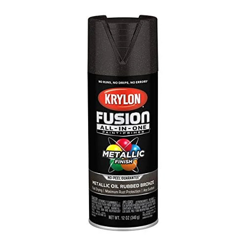 Krylon Fusion K02771007 All-In-1 Spray Paint for In/Outdoor Metallic Oil Bronze