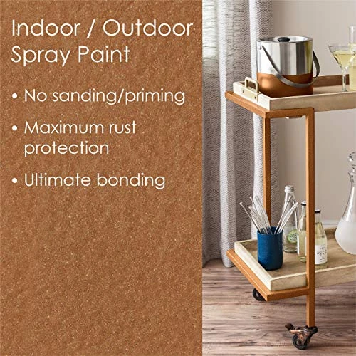 Krylon Fusion K02786007 All-In-1 Spray Paint for In/Outdoor Hammered Copper 12Oz — product image 3