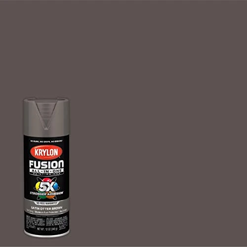 Krylon Fusion K02795007 All-In-1 Spray Paint for In/Outdoor, Satin Otter Brown — product image 2