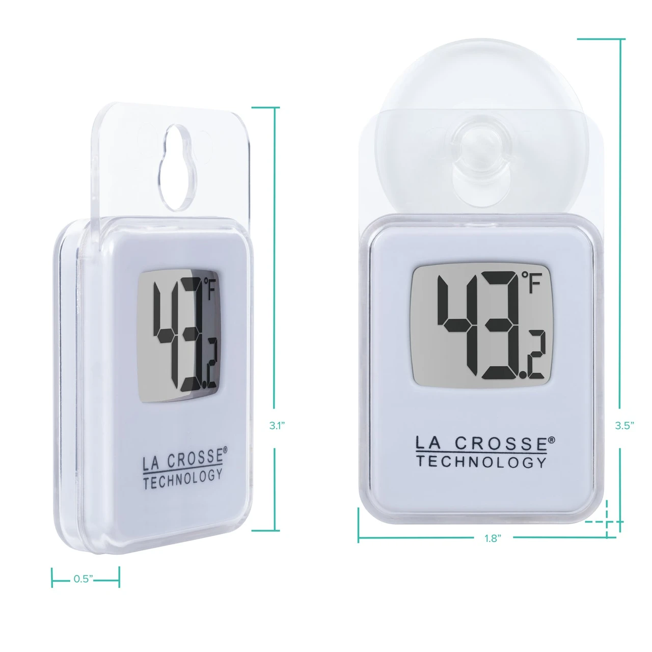 La Crosse Technology Digital Window Thermometer (314-158-CBP) — product image 2