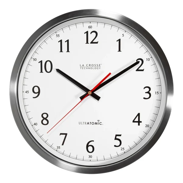 La Crosse Technology UltrAtomic Analog Wall Clock - Plastic (404-1235UA-PL)