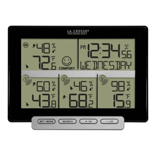 La Crosse Technology Weather Station w/ Multi-Location Monitoring (308-1412-3TX-INT)