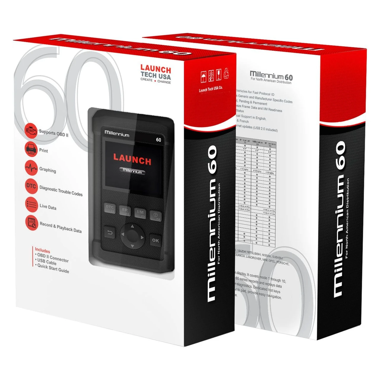 Launch USA Millennium 60 Advanced Recording OBDII Code Reader (301050342) — product image 3