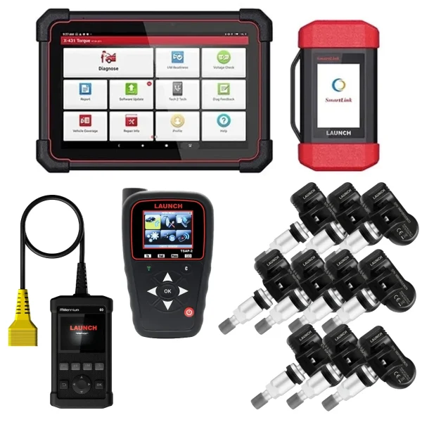 Launch USA X-431 Torque Link Advanced Vehicle Diagnostic Tool (321195101) + Free Tools