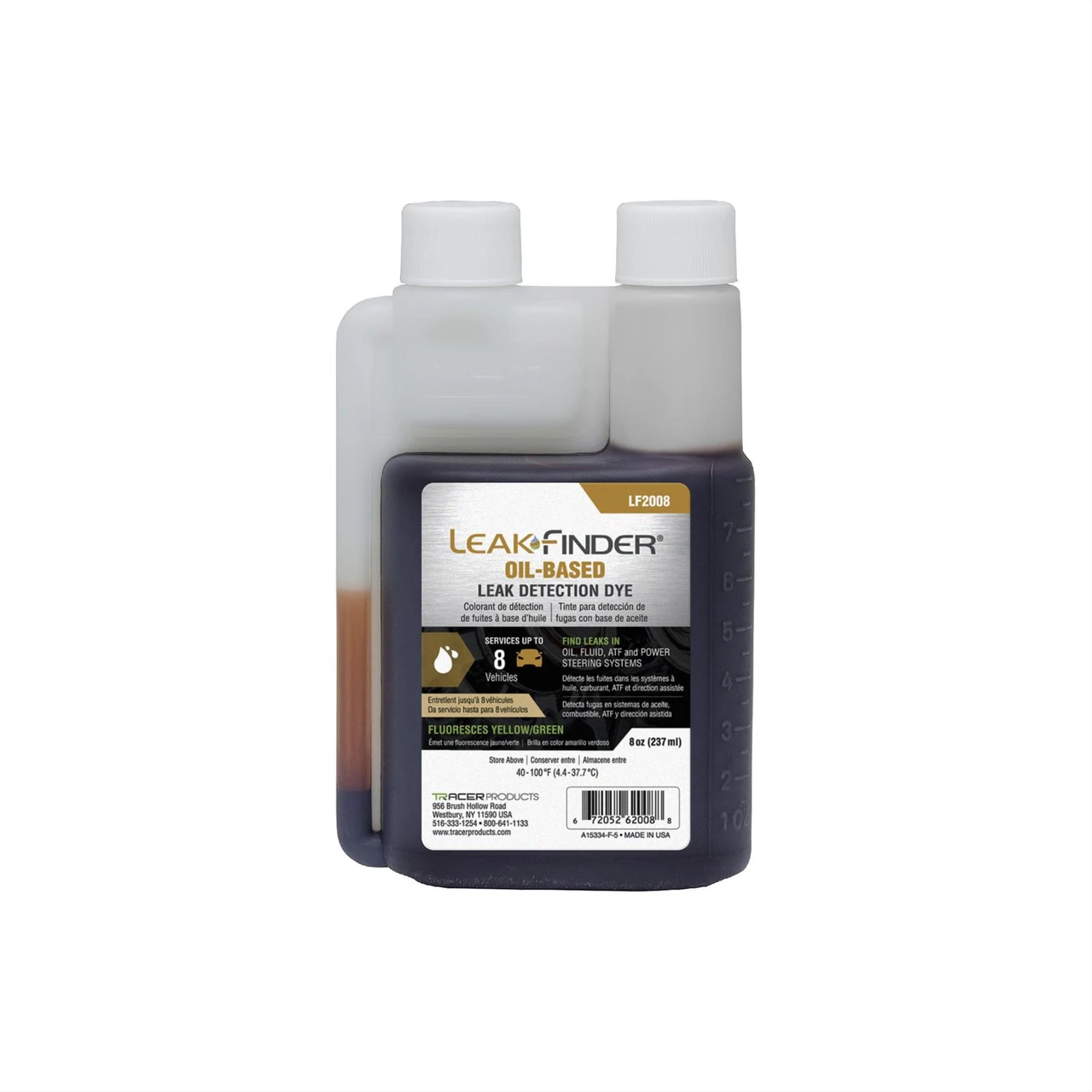 Tracerline LeakFinder 8oz Oil-Based Leak Detection Dye (LF2008)