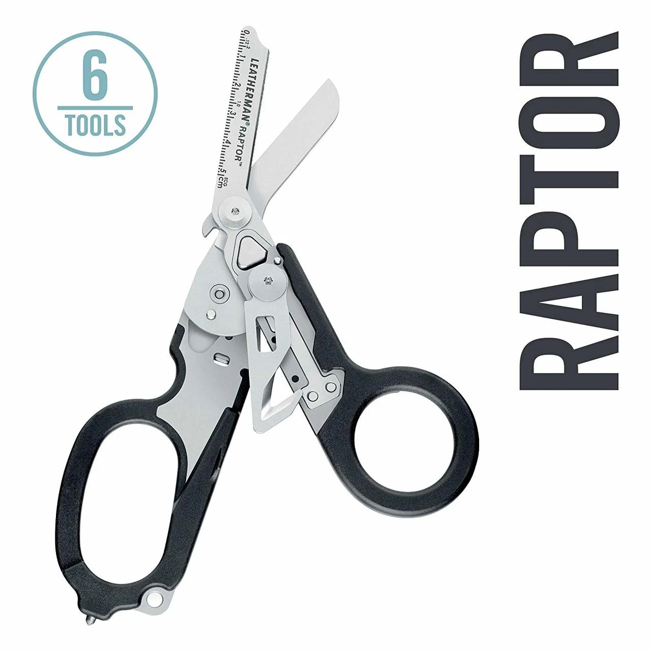 Leatherman 831741 Raptor 6-in-1 Multi-Tool - Black with MOLLE Compatible Holster