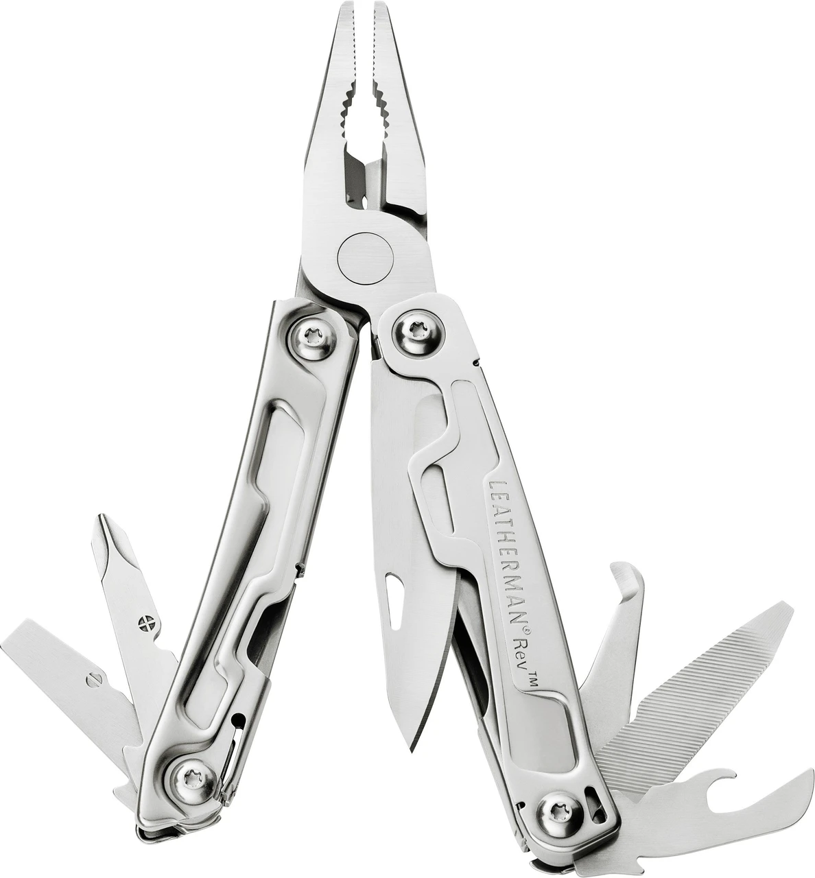 Leatherman 832127 Rev Full-Size Multi-Tool, Silver, No Sheath