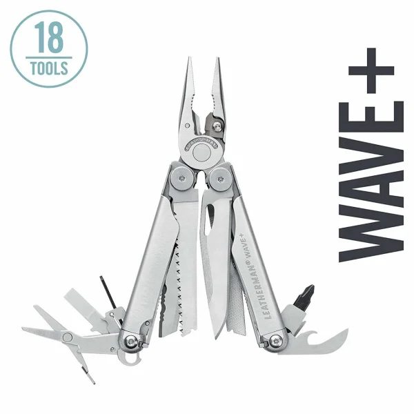 Leatherman 832531 Wave+ 18-in-1 Multi-Tool with Black Nylon Sheath