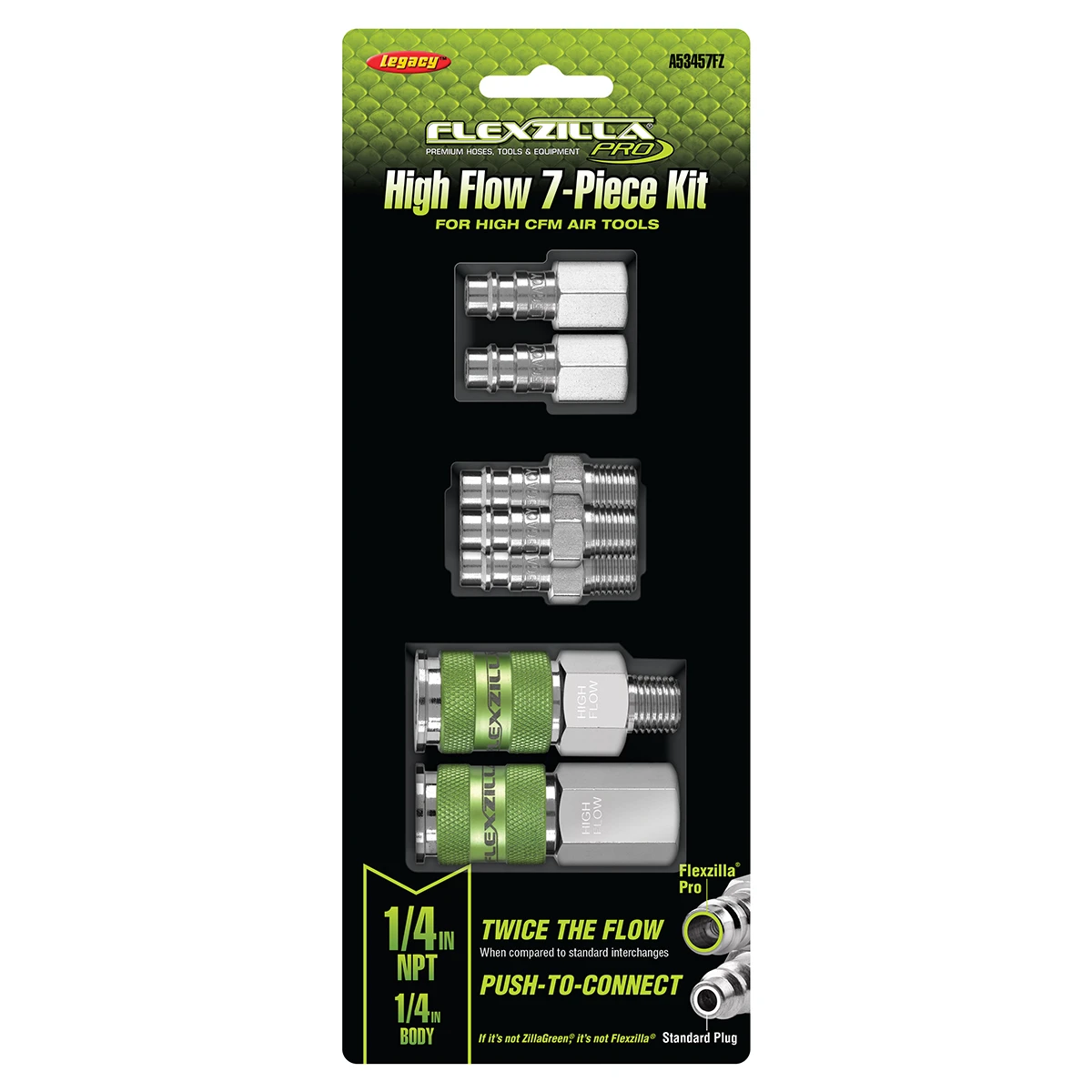 Flexzilla Pro High Flow Coupler and Plug Kit (A53457FZ) — product image 2