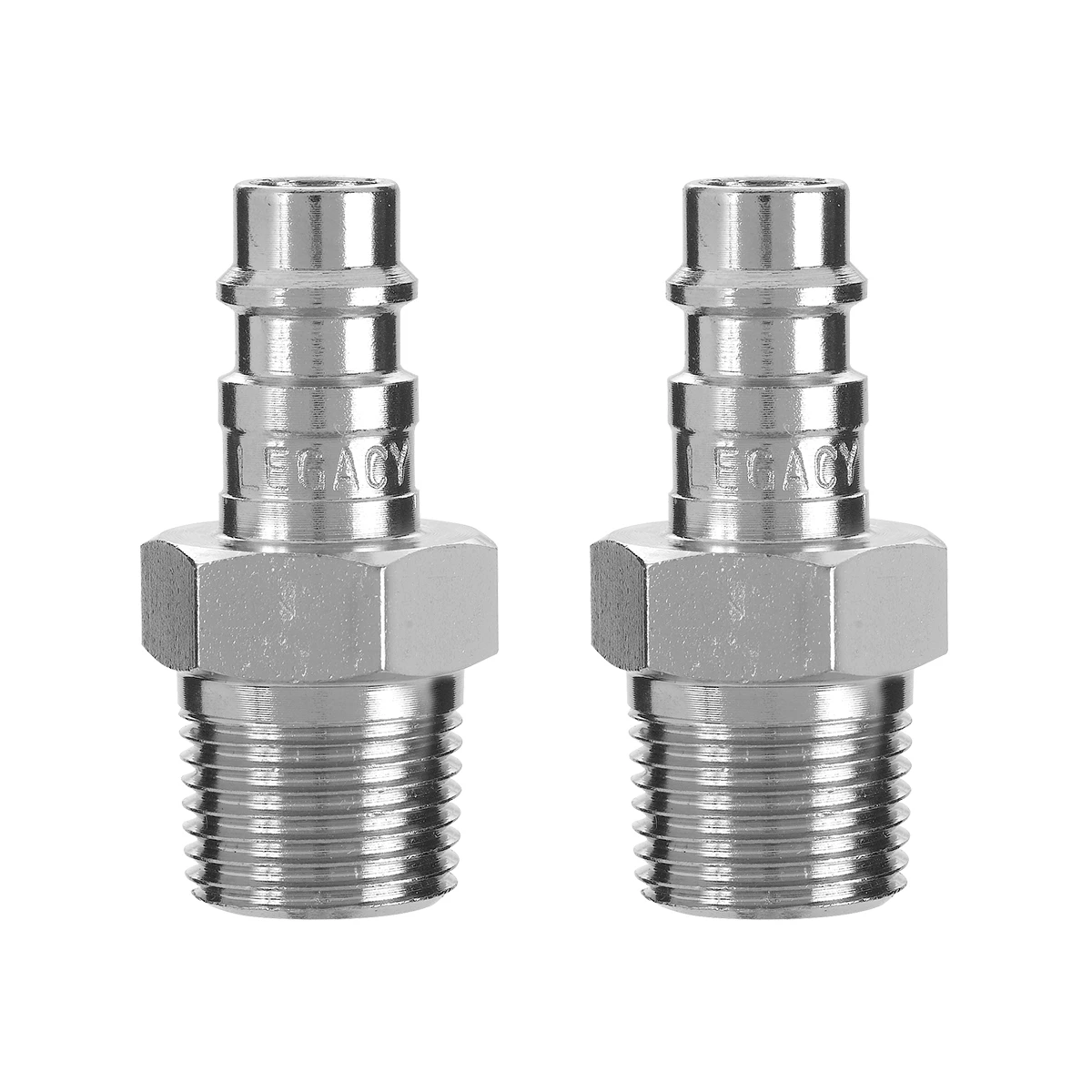 Flexzilla High Flow Plugs, 1/4 Body, 3/8 MNPT, 2-Pack (A53640FZ)