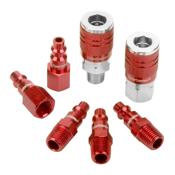 Legacy A73457D D 7Pc 1/4" Red Coupler & Plug