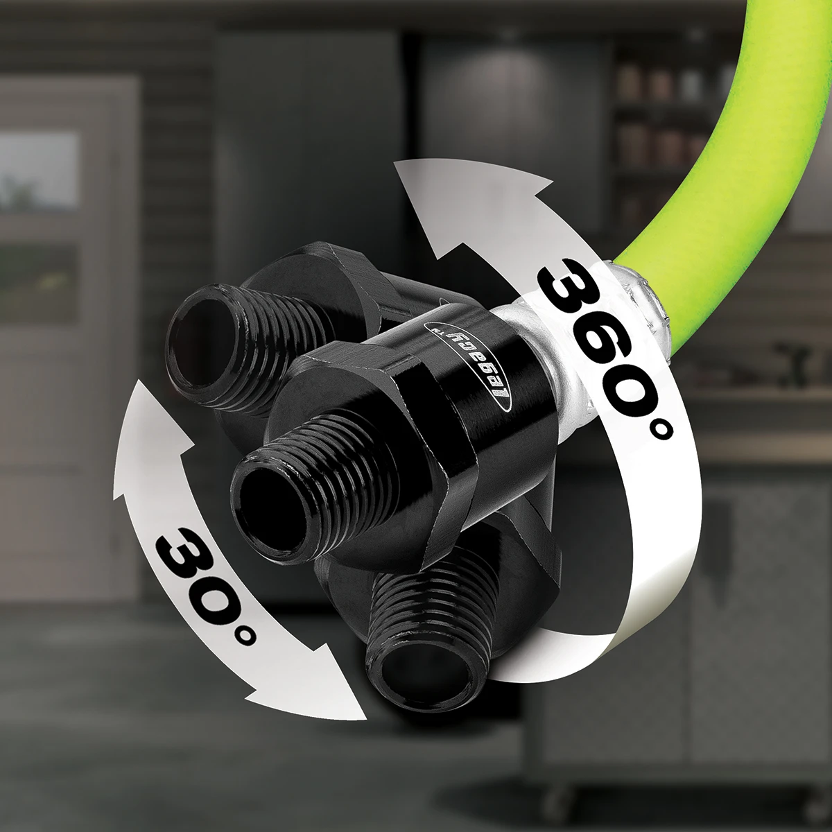Flexzilla ZillaWhip 1/4" x 5' Ball Swivel Whip Hose (HFZ1405YW2B) — product image 9