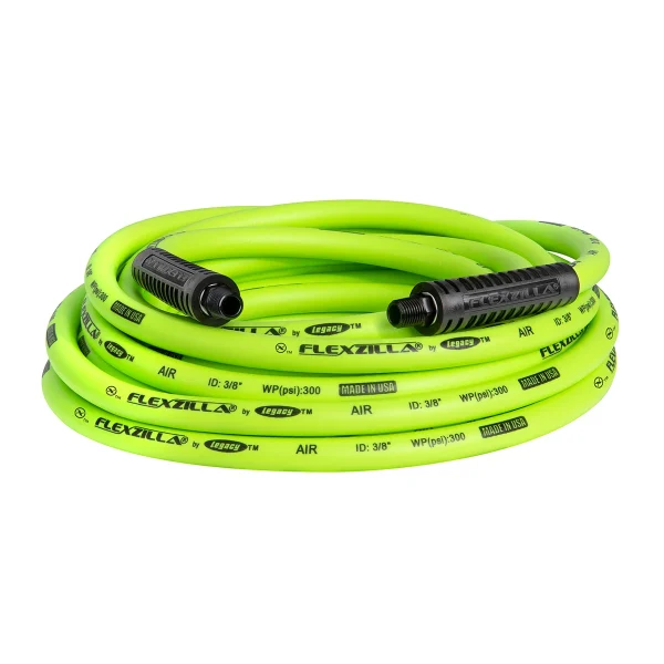 Flexzilla Legacy Air Hose, 25 ft, 3/8" Hybrid Polymer (HFZ3825YW2)