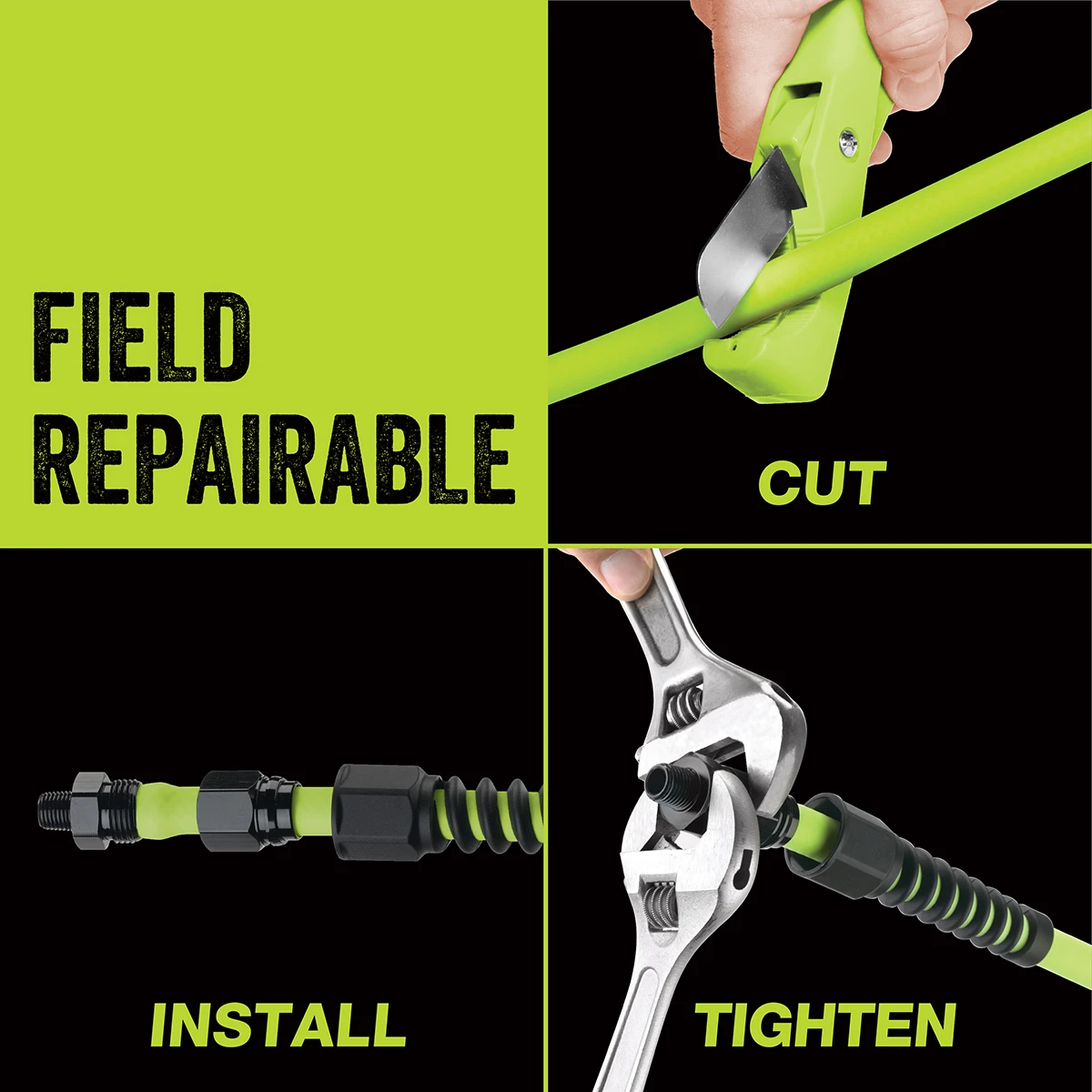 Flexzilla® Pro 3/8" Air Hose 100 ft. (HFZP38100YW2) — product image 4