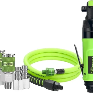 Legacy Manufacturing Flexzilla Pro Reactionless Mini Air Ratchet Kit (AT8535FZ)