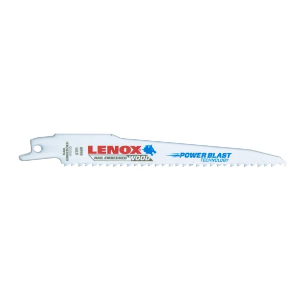 Lenox 20572656R 6" (152mm) 6 Tpi T2 Bi-metal Reciprocating Saw Blade, 5 Pack
