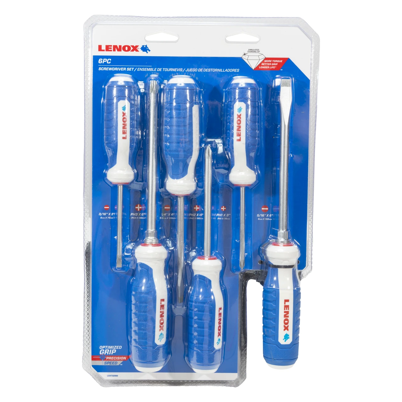 Lenox LXHT60900 Simulated DIAMOND 6 PC Screwdriver Set — product image 9