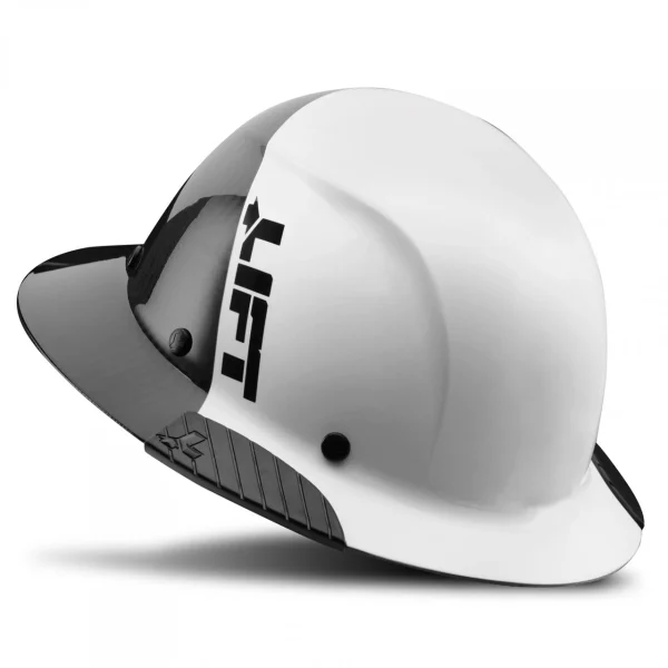 Lift Safety White DAX Fifty 50 Carbon Fiber Full Brim (HDF50C-19WC)