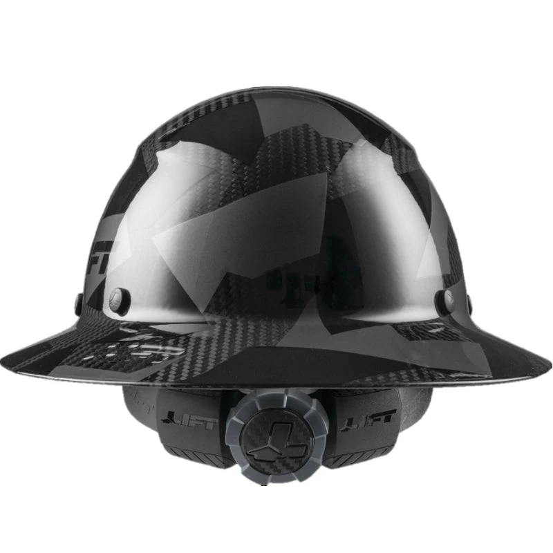 Lift Safety Black DAX Carbon Fiber Camo FullBrim Hardhat (HDF50C-20CK) — product image 4
