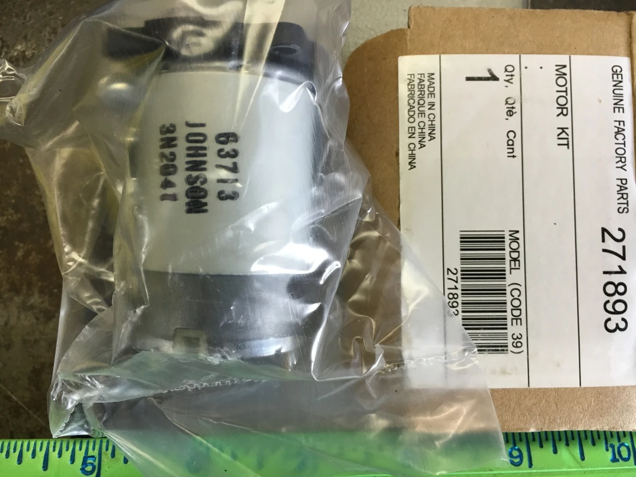 Lincoln Industrial 271893 Power Luber Grease Gun 1242/1244 Replacment Motor Kit