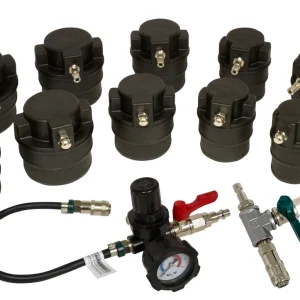 Lisle 14pc Turbo Air System Test Kit w/ Smoke Adapter (69910)
