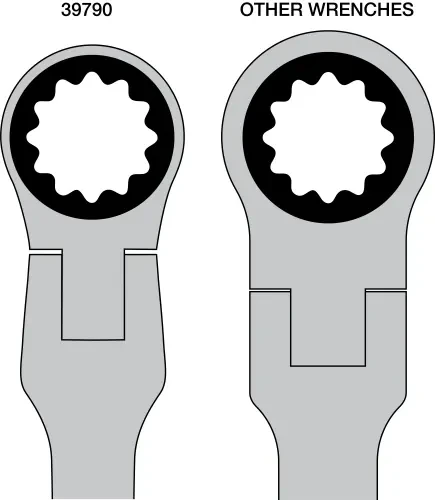 LISLE Ratcheting Flex Cage Bolt Wrench, 15/16" (39790) — product image 3