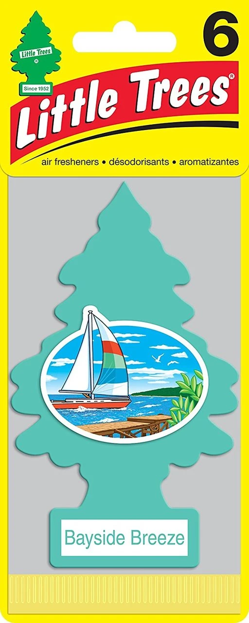 Little Trees Air Fresheners 6-Pack Bayside Breeze
