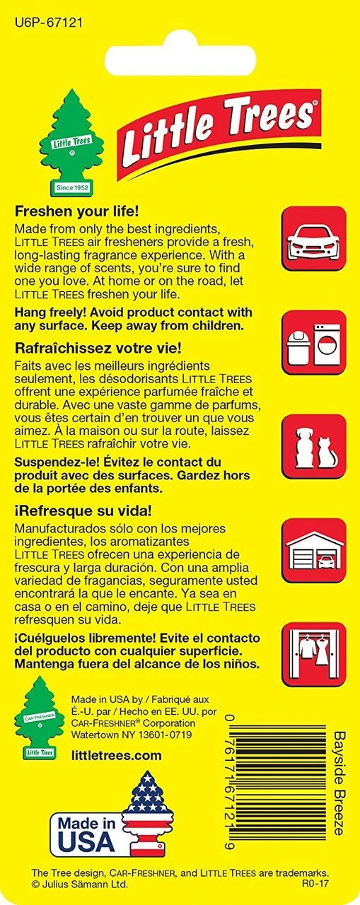 Little Trees Air Fresheners 6-Pack Bayside Breeze — product image 2